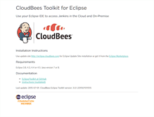 Tablet Screenshot of eclipse.cloudbees.com